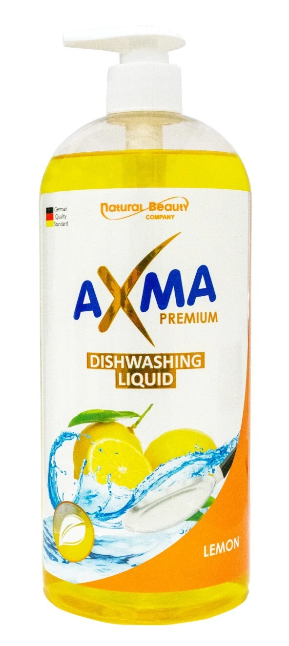 Средство для мытья посуды AXMA, 1 кг, Premium, лимон, (328)