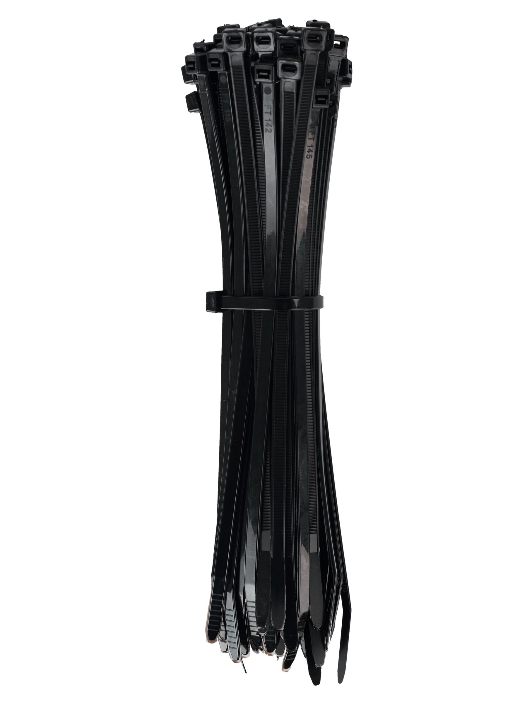 Хомут черный (внутри 100шт (plastic cable tie 4.8/250mm)