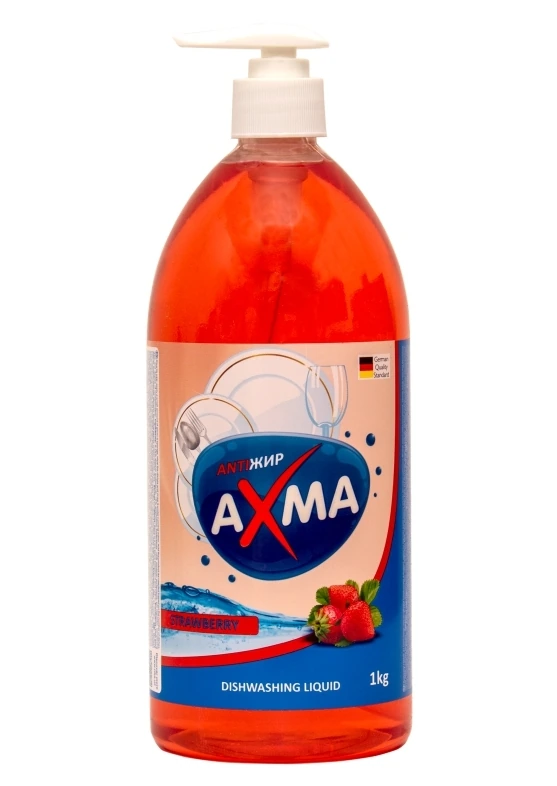 Средство для мытья посуды, AXMA 1 кг, клубника, (000104)