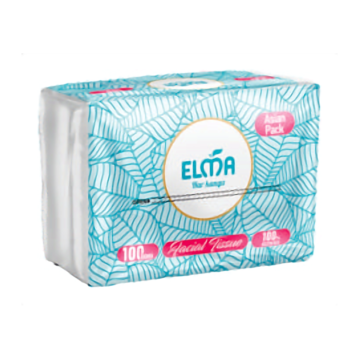 Бумажные салфетки Elma V Asian Pack 100 шт., 100% Целлюлоза, 2 слоя, 19×14 см (310)