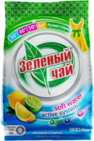 Стиральный порошок Зелёный чай - 900гр Ручной Лимон