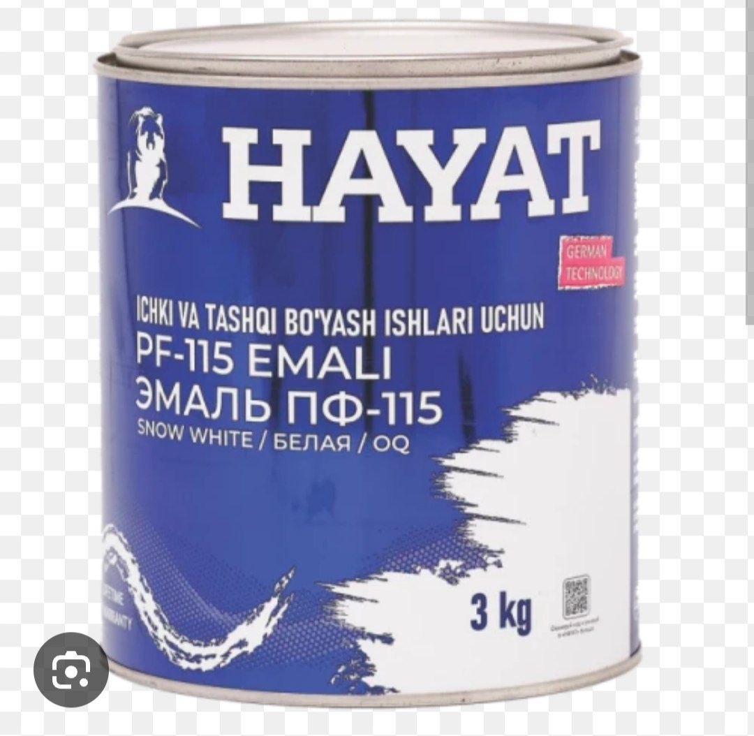 HAYAT PF-115 (ПФ-115) oq alkidli emal boʻyogʻi