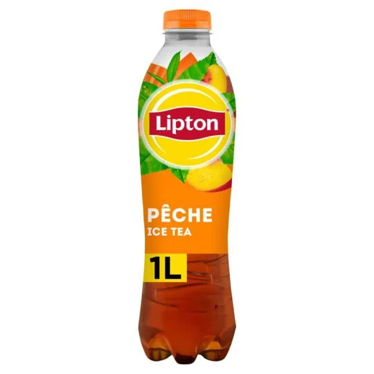 Чай хол.Lipton Ice tea чёр.персик п/б 1л