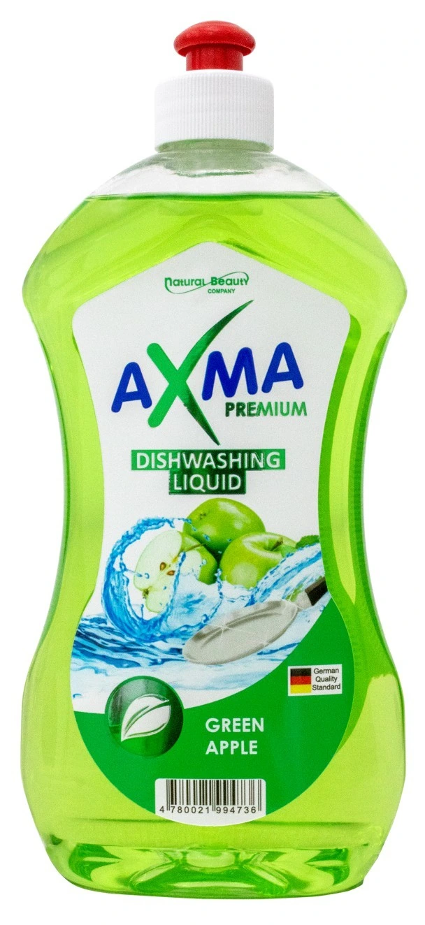 Средство для мытья посуды, AXMA, Premium Green apple, 520 гр, (000497)
