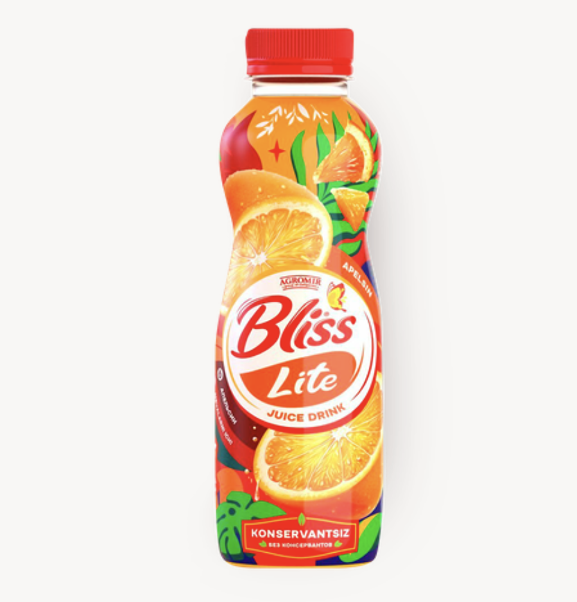 Напиток сокосодержащий апельсиновый Bliss Lite 500 мл