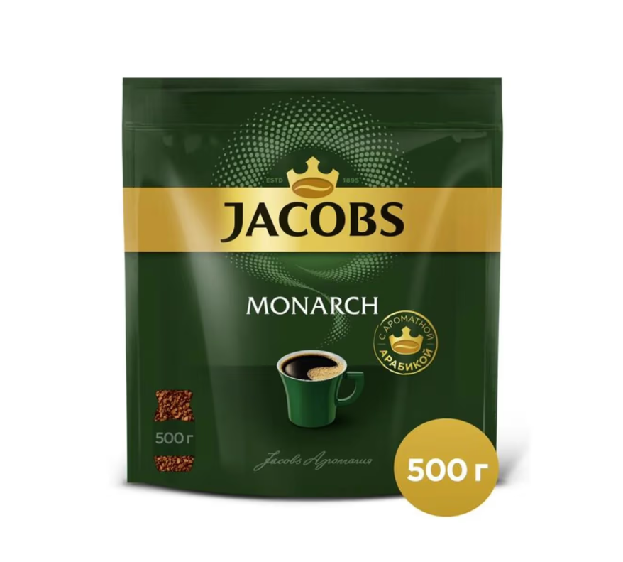 Кофе Раств.Jacobs Monarch, 500г