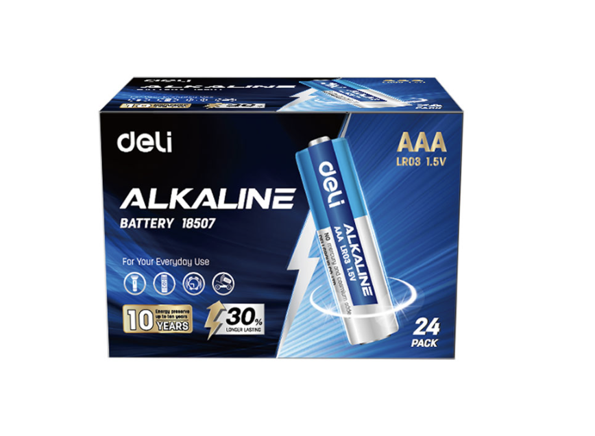 Deli-E18507 Alkaline Battery Большие 4шт