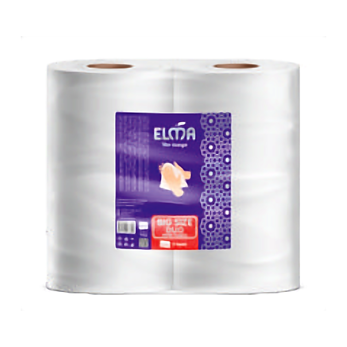 Бумажные полотенца Elma Big Size Duo 2 шт., 100% Целлюлоза, 3 слоя, 19 м (417)