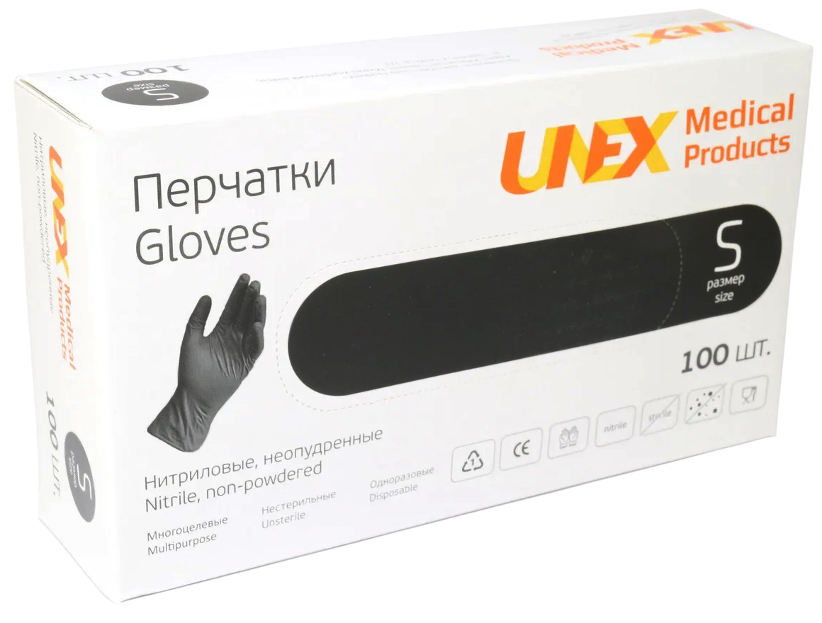 Unex Перчатка S 100 шт