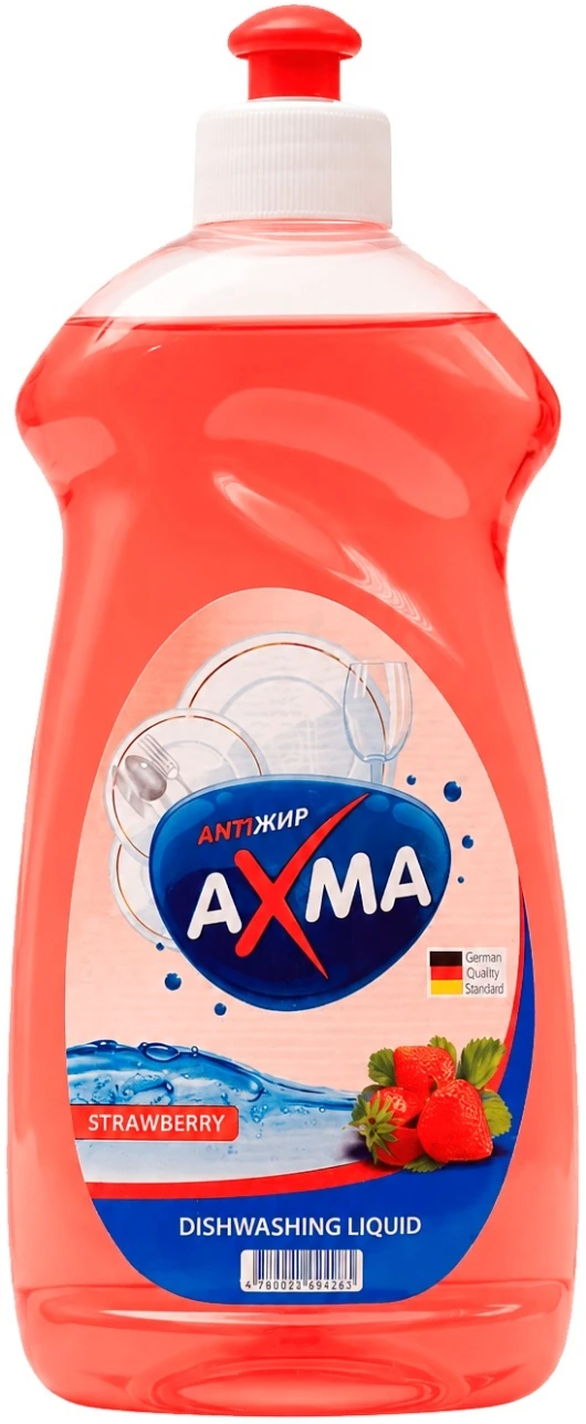 Средство для мытья посуды, AXMA, 500 гр, клубника, (000451)