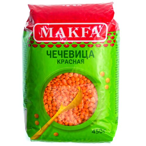Чечевица MAKFA красная 450г