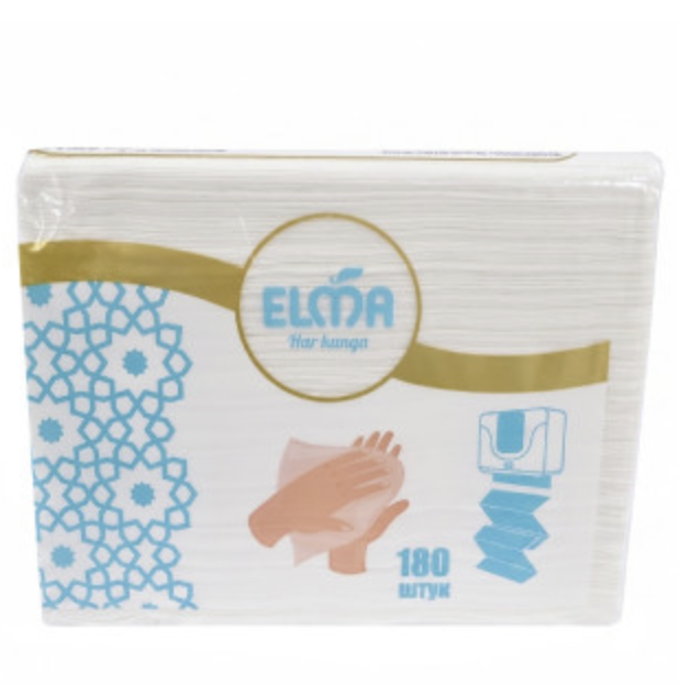 Бумажные салфетки Elma Z для дисп. 180шт. Hermetic pack