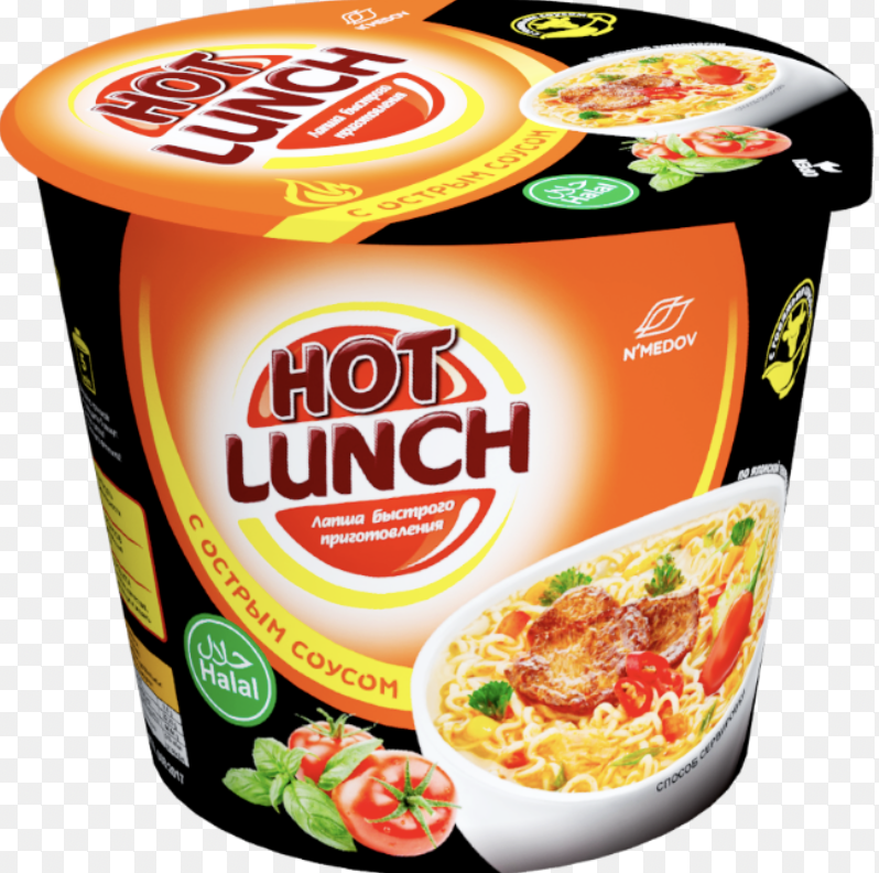 Hot Lunch with chicken flavor 90gr.