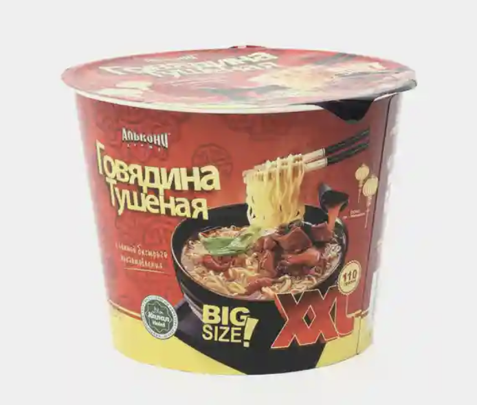 Лапша быстрого приготовления Алькони Говядина тушёная, 110 г