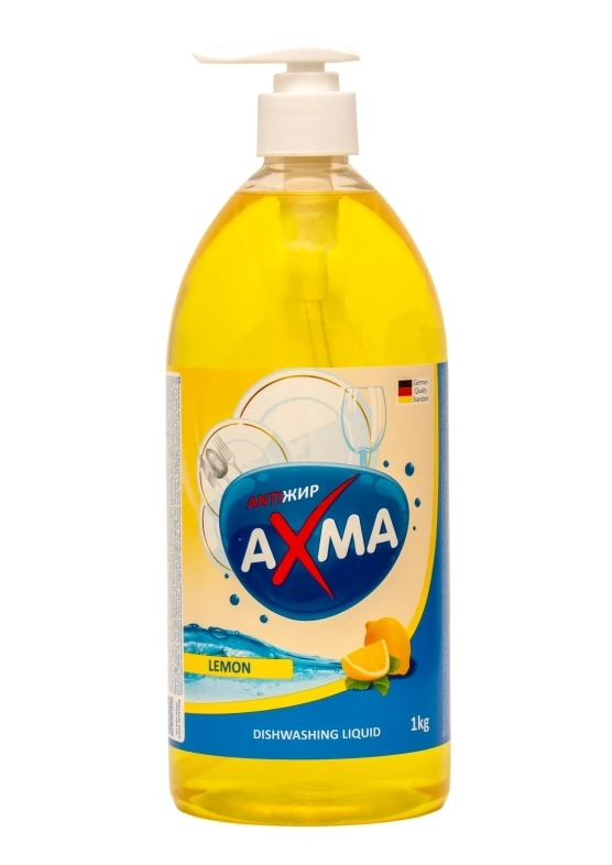 Средство для мытья посуды, AXMA 1 кг, лимон, (50)