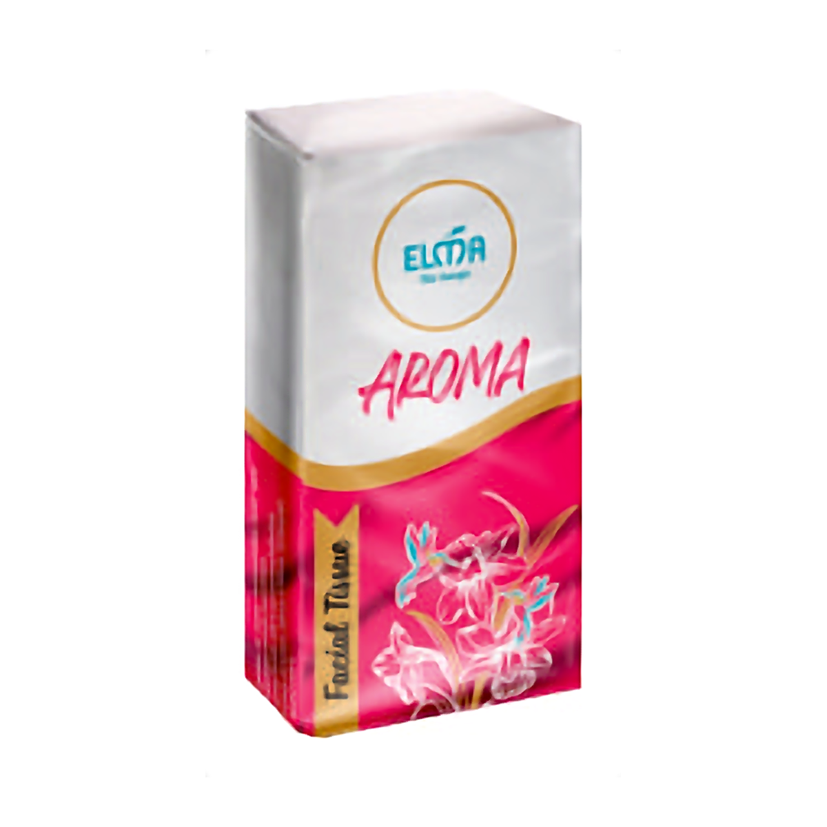 Бумажные носовые платки Elma Decor 10 шт., 100% Целлюлоза, 3 слоя, 20,5×20,5 см (218)