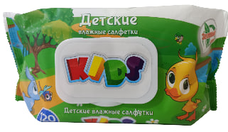 Влажные салфетки Зелёный чай (KIDS) 120 шт